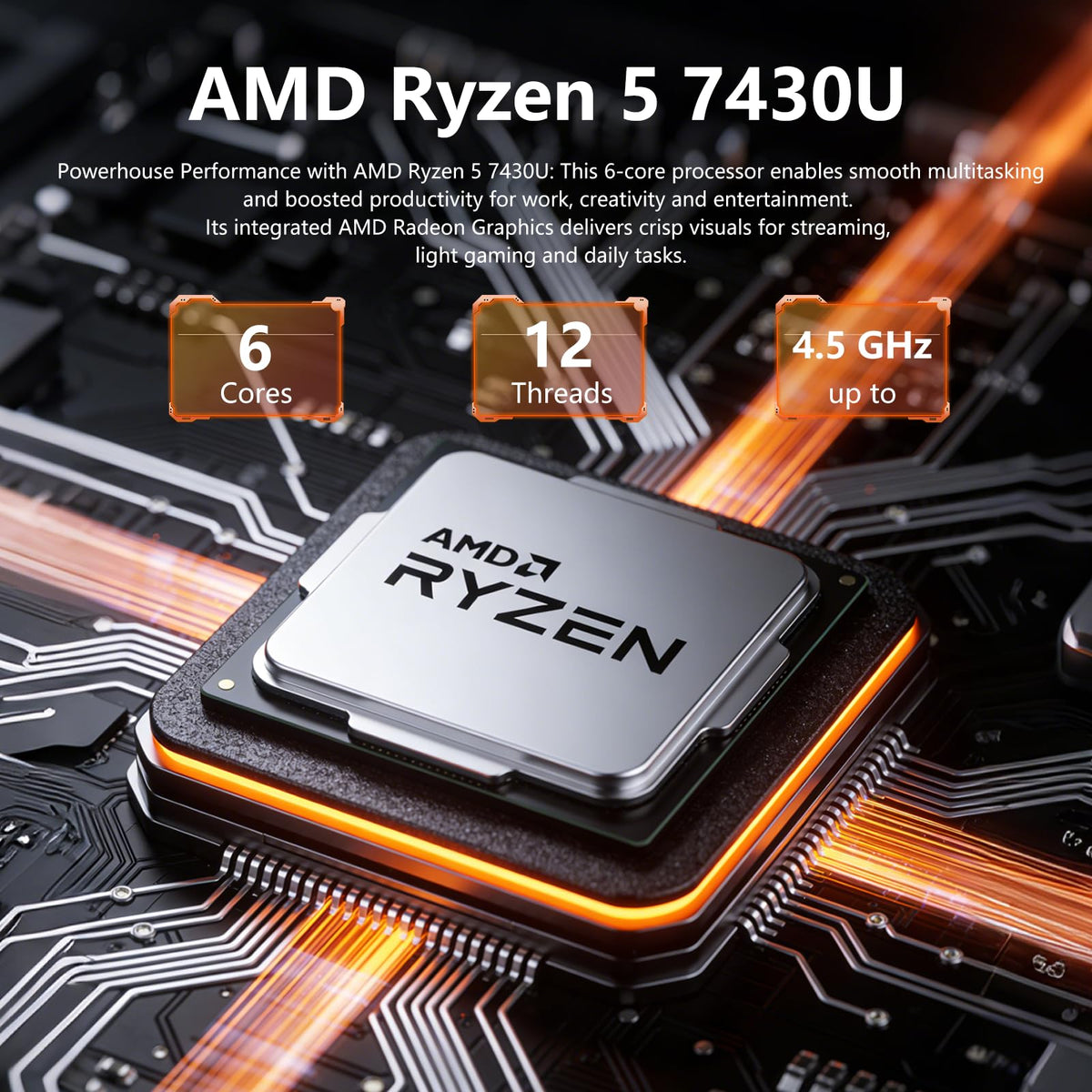 17.3" Touch Screen Laptop, 32GB RAM, 1TB SSD, AMD Ryzen 5, Windows 11 Pro, Silver X500803