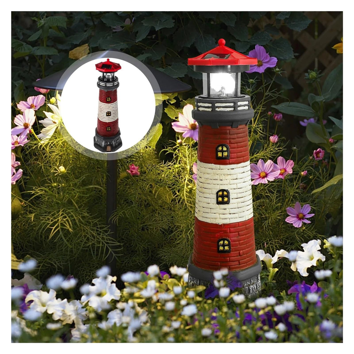 Solar Powered Lighthouse M862755