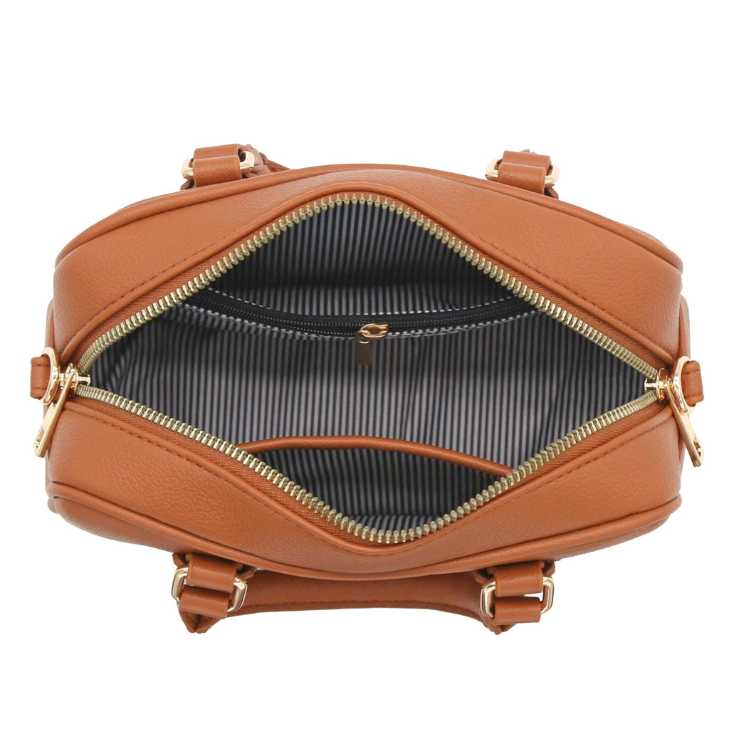 Mini PU Leather Satchel Crossbody Bag R65730