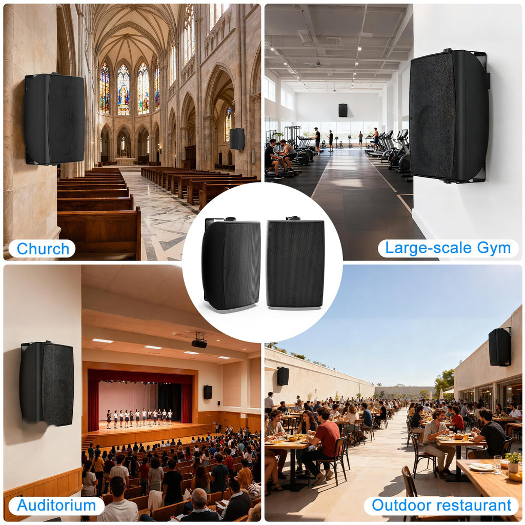 8 Inch 600W Passive Waterproof Wired Outdoor Speakers Z2110