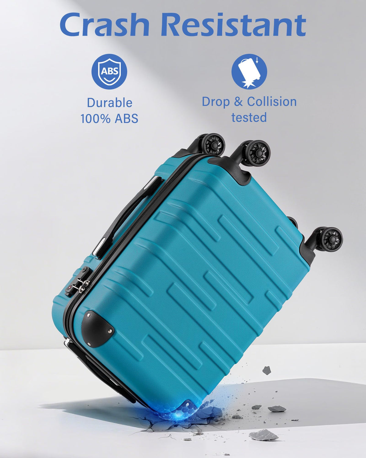 Hardside ABS Luggage with TSA Lock and Spinner Wheels A63874