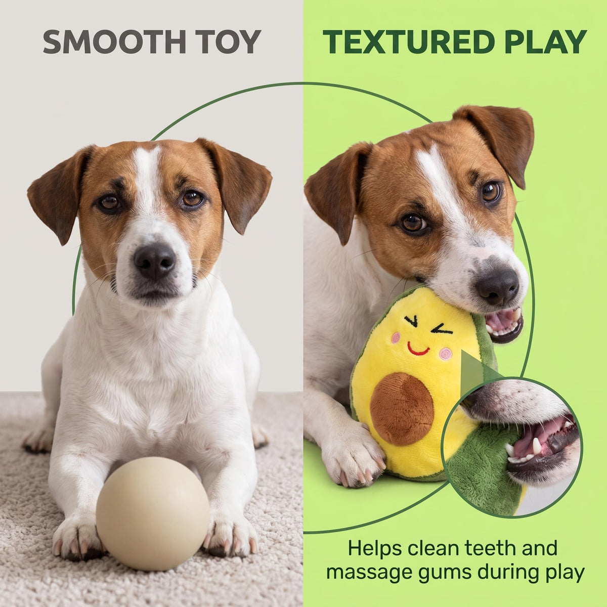 Squeaky Plush Avocado Dog Chew Toy O92526