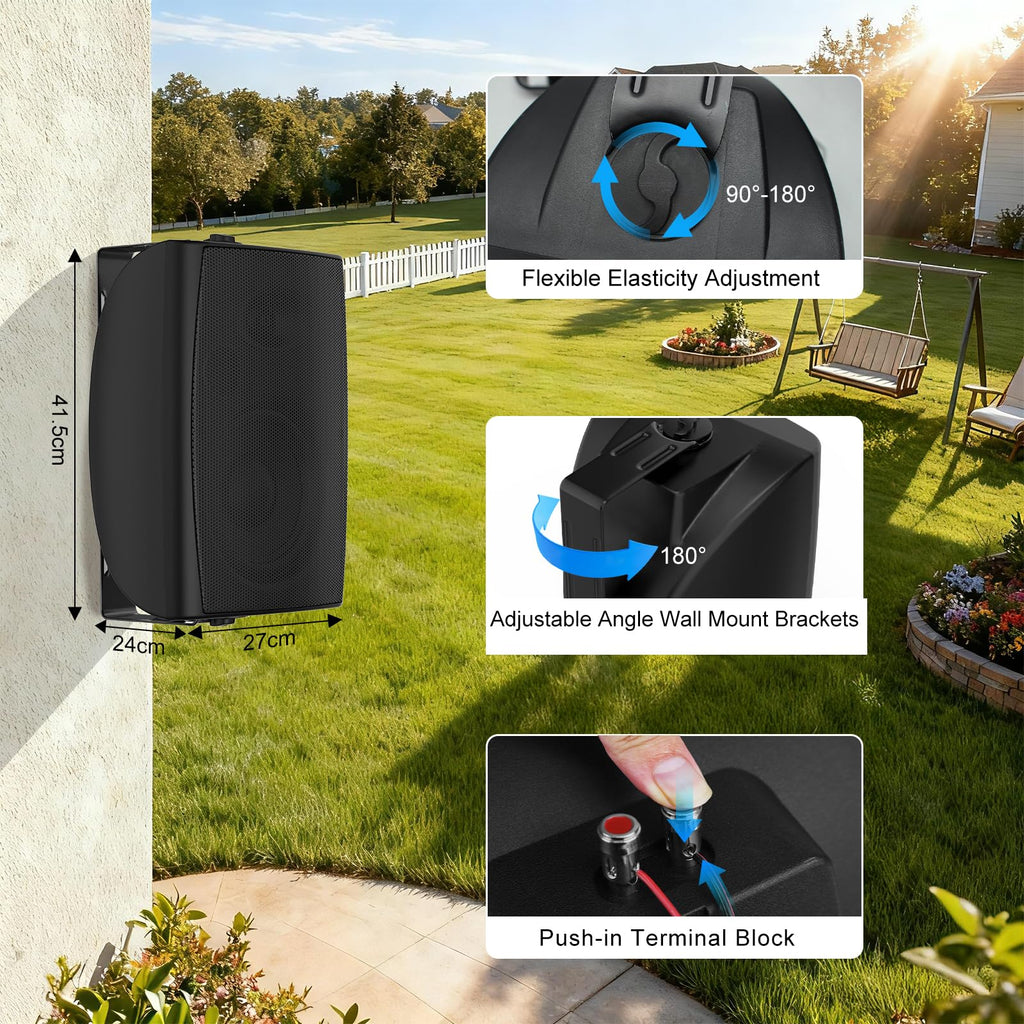 8 Inch 600W Passive Waterproof Wired Outdoor Speakers Z2110