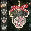 Baby's First Christmas Ornament 2026 Acrylic Wooden 5" B980