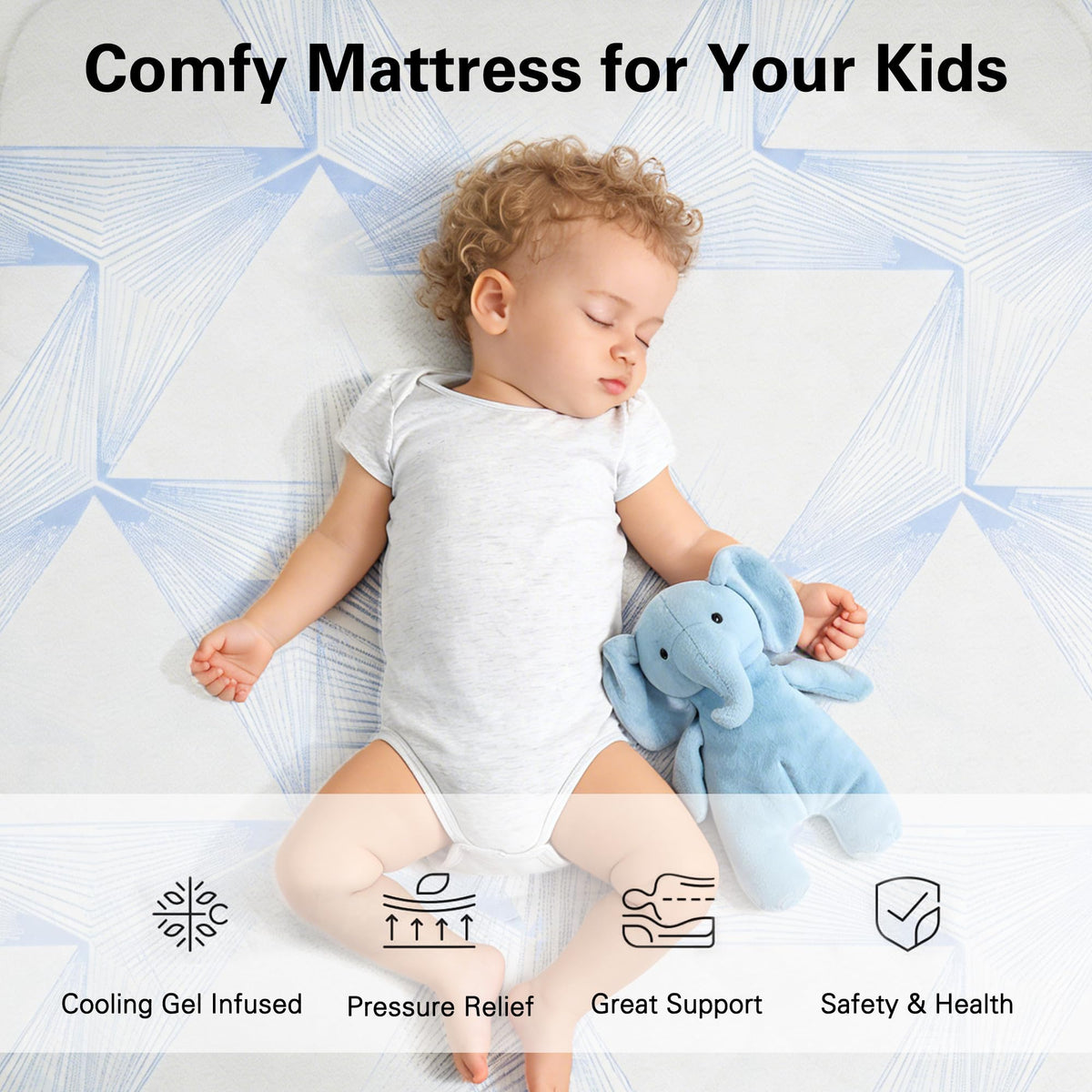6 Inch Twin Gel Memory Foam Mattress U9155