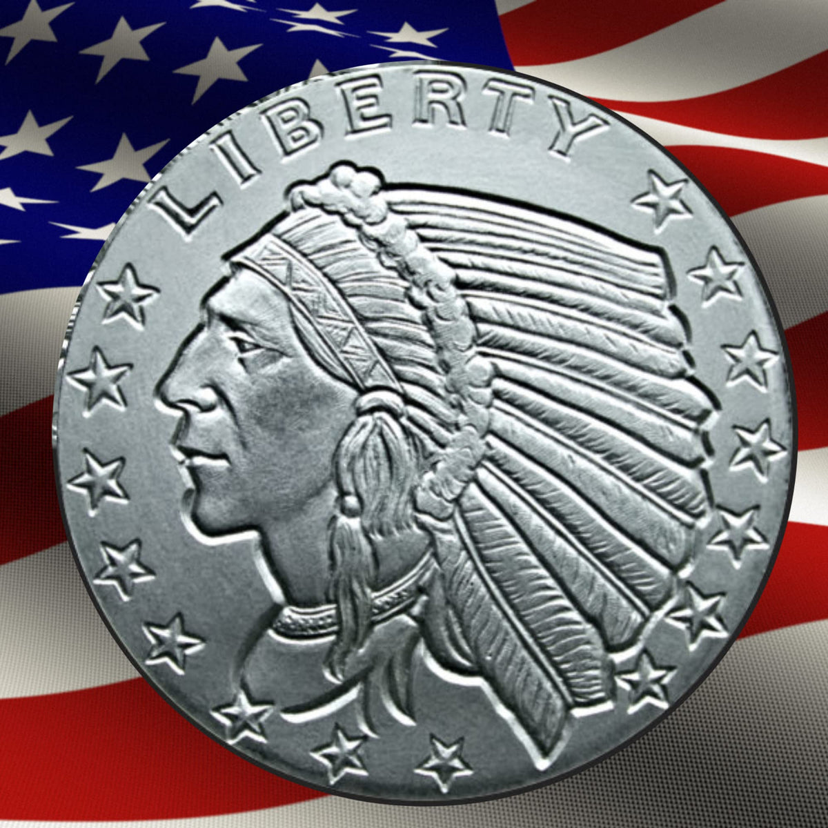 1 Troy Oz .999 Fine Silver Round N797