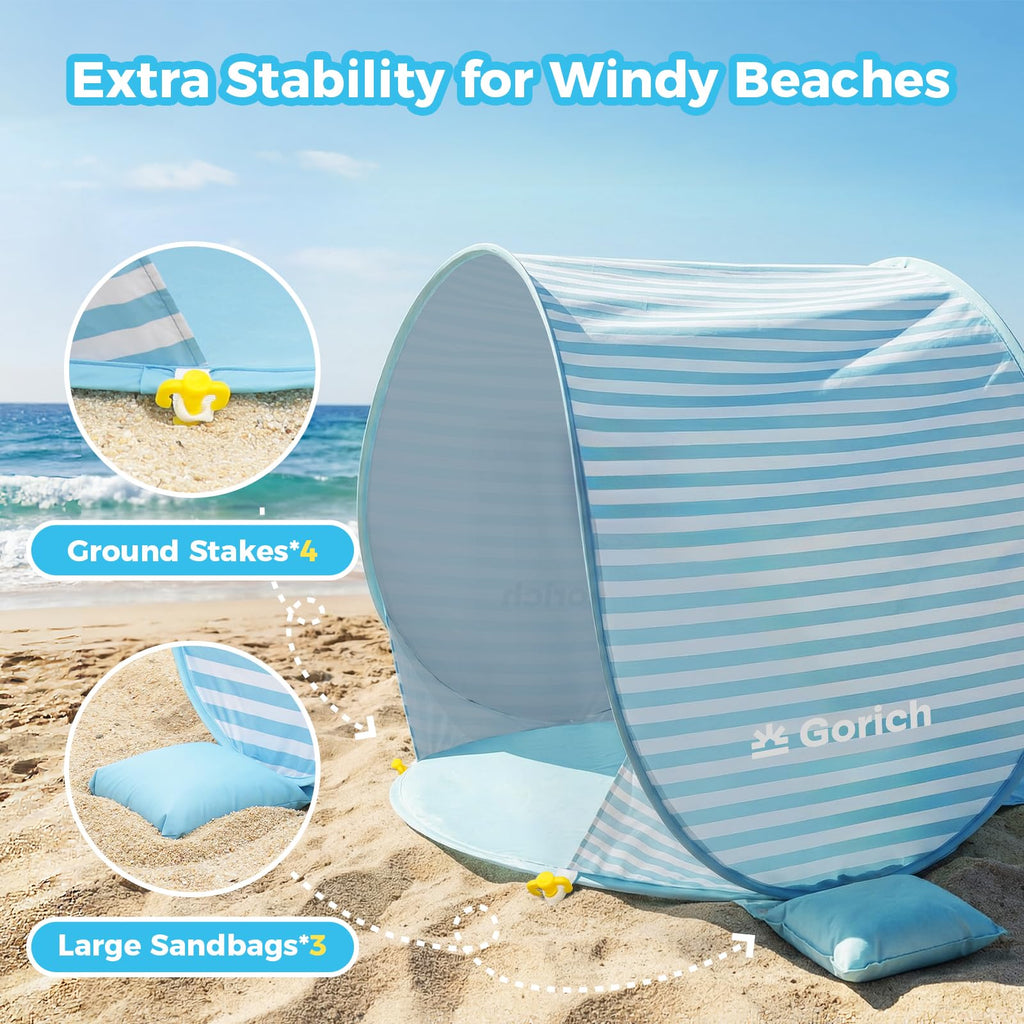 Pop Up Baby Beach Tent with UPF50+ UV Protection N47772