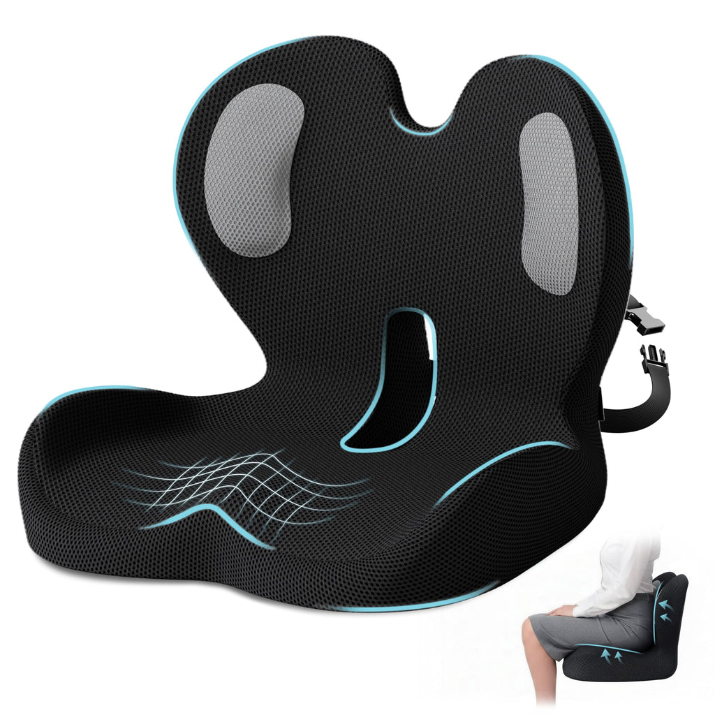 Ergonomic Seat Cushion & Lumbar Support Pillow S811009
