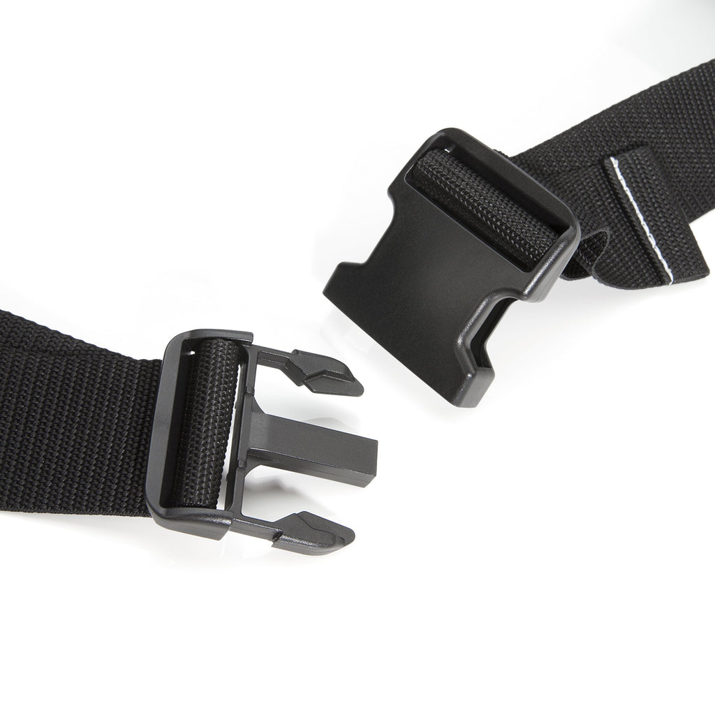 Heavy-Duty Padded Work Belt with Quick-Release Buckle, Black Y406543