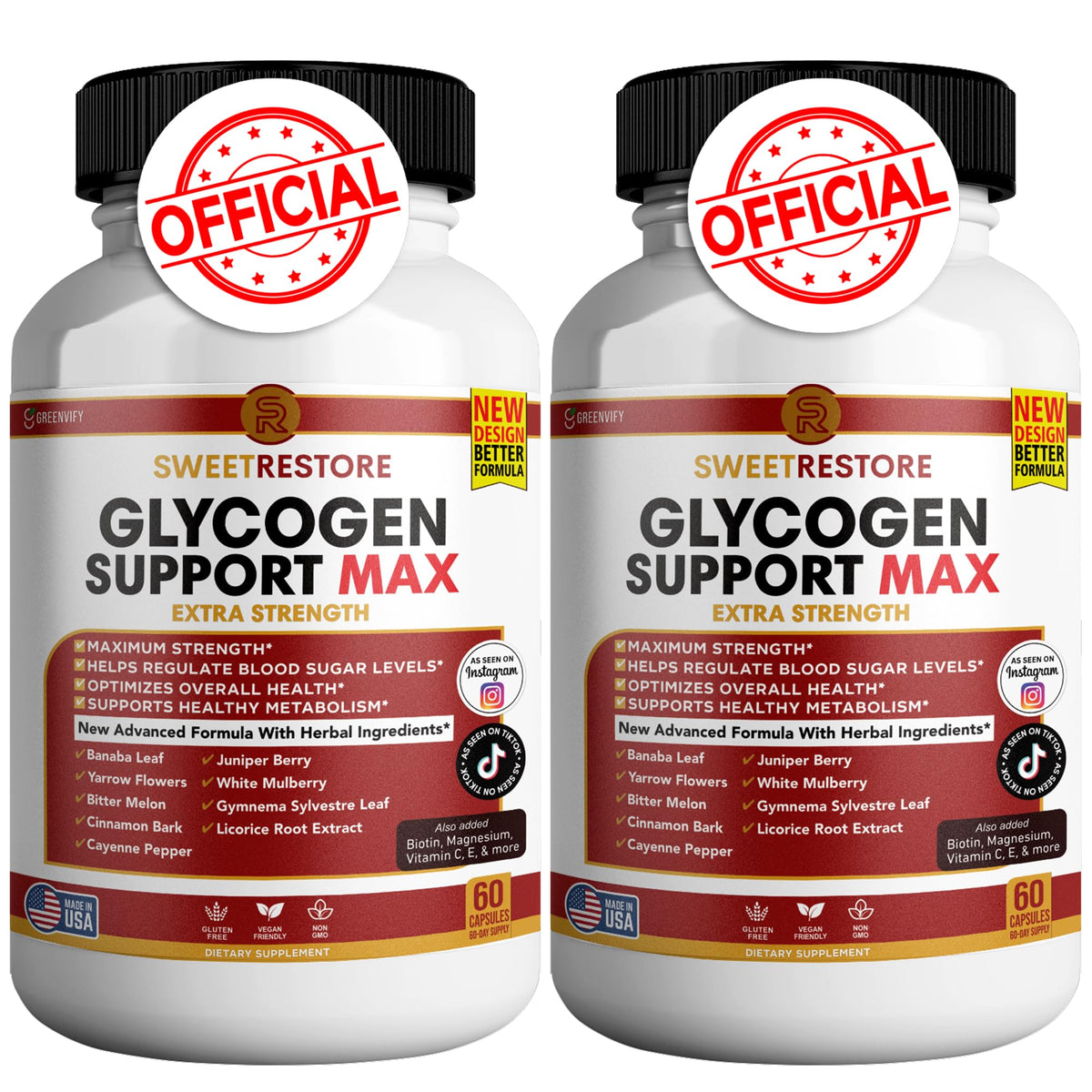 120 Capsules Glycogen Support S5672