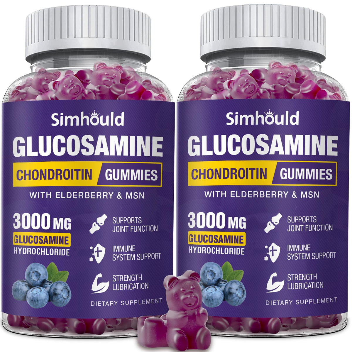 Glucosamine Chondroitin Gummies with MSM & Elderberry O5348