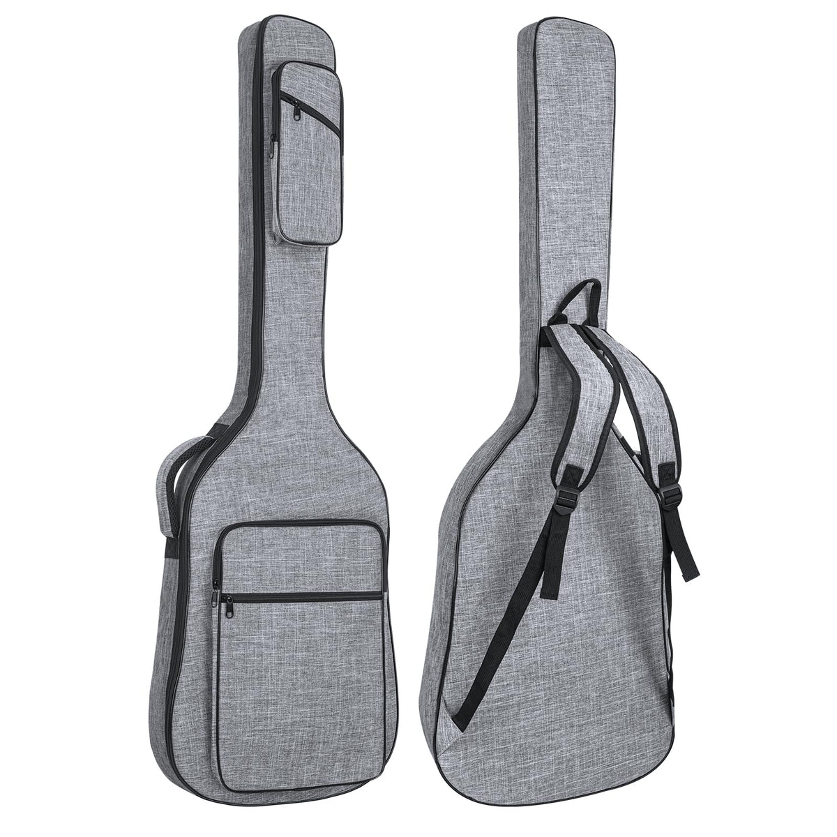 47 Inch 11mm Padding Grey Electric Bass Guitar Bag M490061