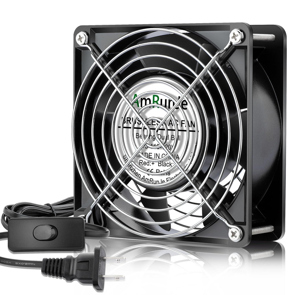 120mm x 38mm 120V Dual Ball Bearing Axial Fan Z62867