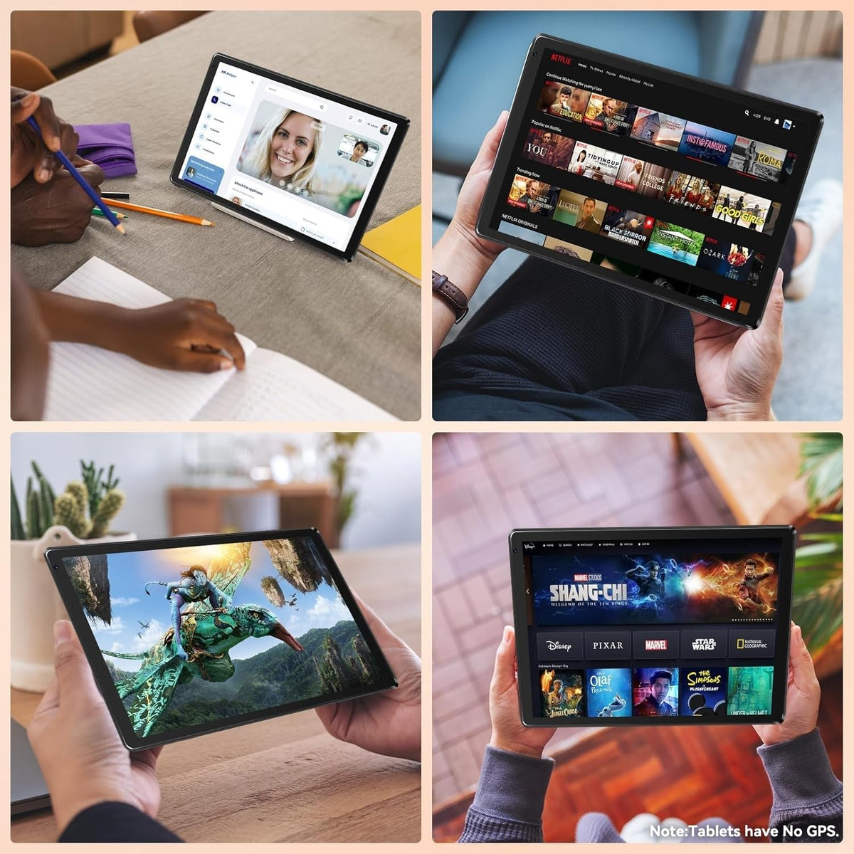 10.1" Android Tablet with Octa-core Processor 24GB RAM 128GB ROM HD IPS Touchscreen R266018