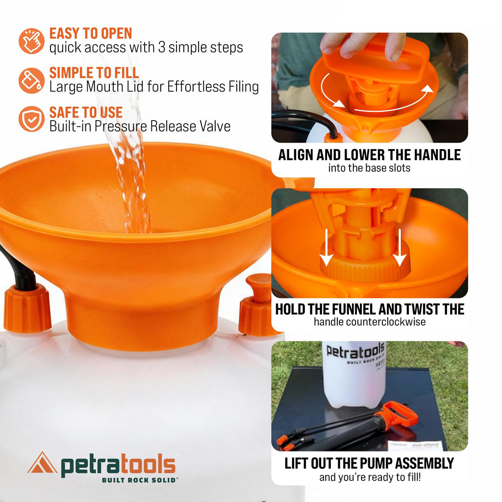 1 Gallon Garden Pump Sprayer with 52-in Hose & 2 Nozzles I758