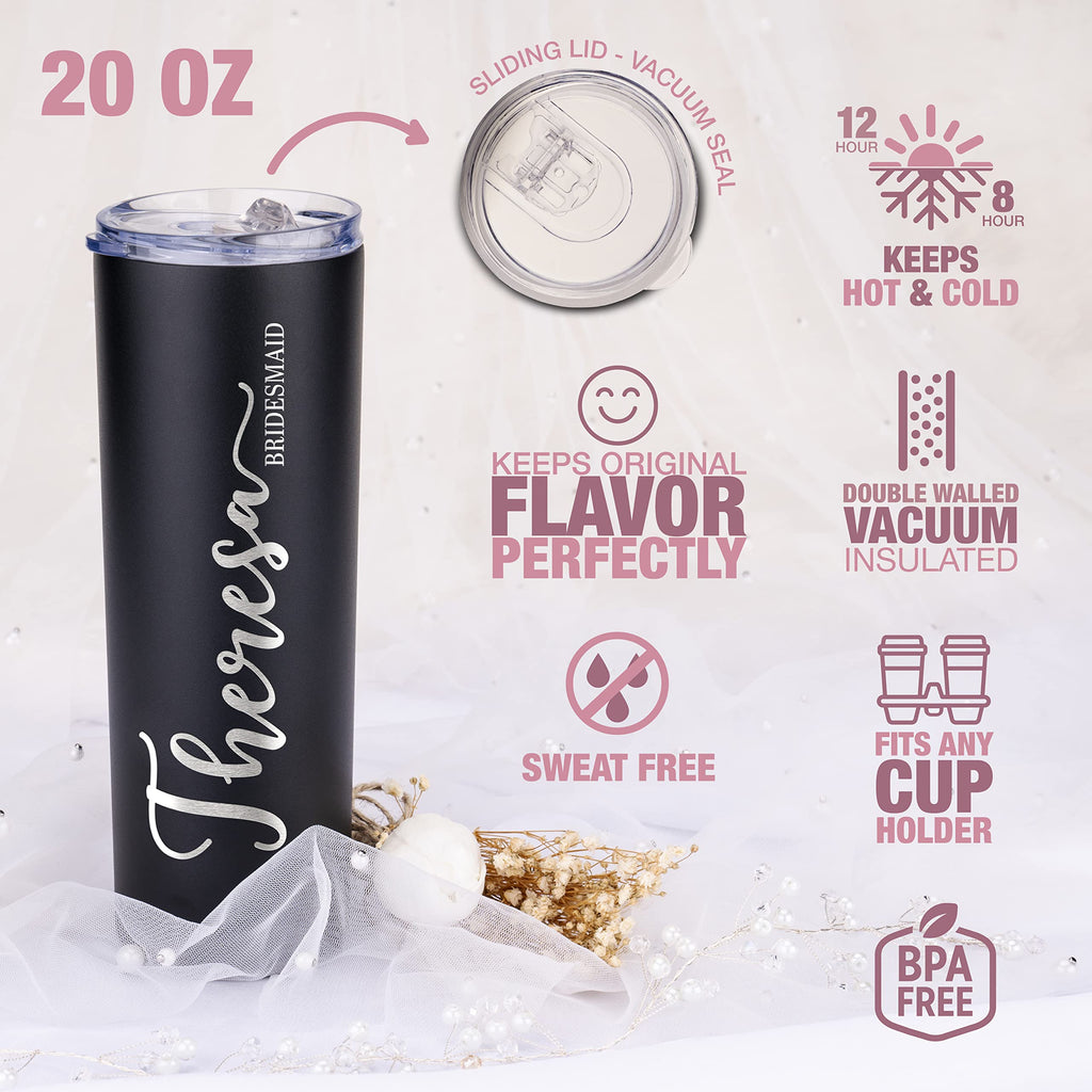 Set of 3 20 Oz Skinny Tumbler with Straw B7424