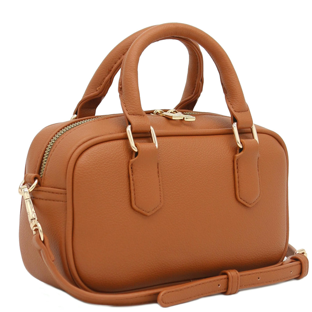 Mini PU Leather Satchel Crossbody Bag R65730