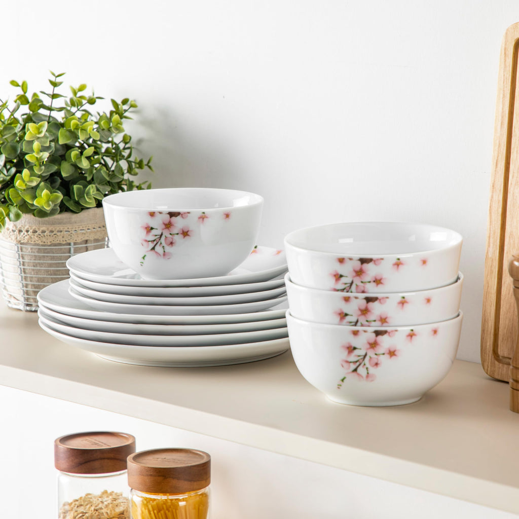 Porcelain 12 Piece Dinnerware Set U45034