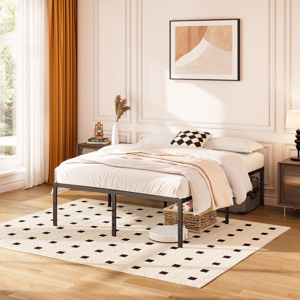 Queen 14-Inch Heavy-Duty Platform Bed Frame P5592