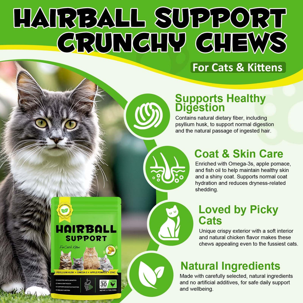 Hairball Remedy Cat Treats Chicken Flavour 100g L366304