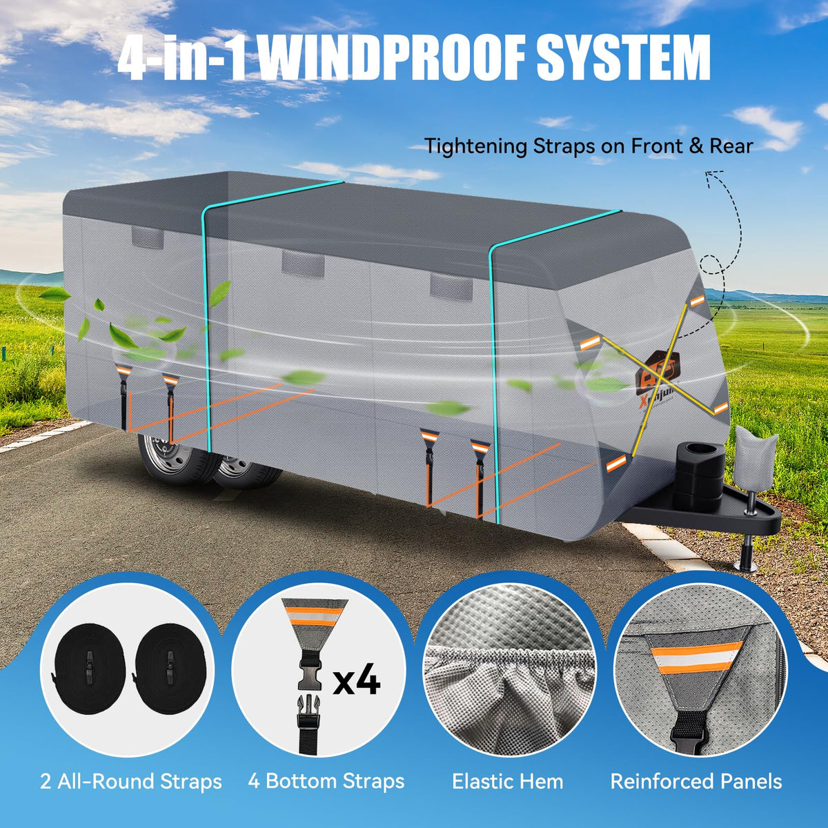 14-16 ft 8 Layers Heavy Duty RV Cover U89120