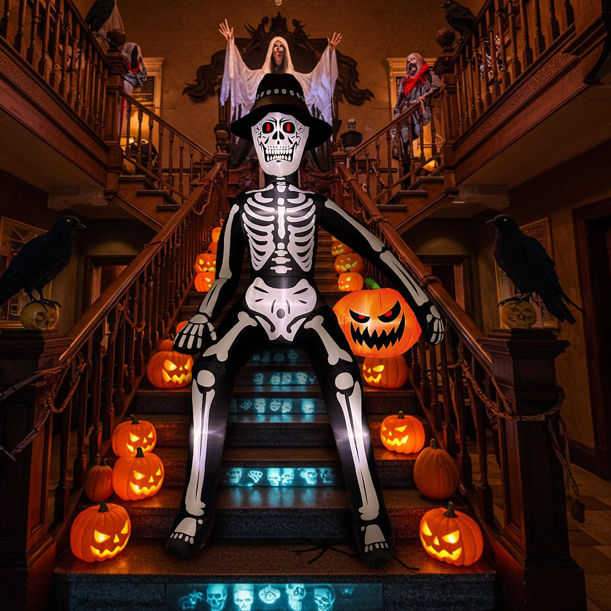 Giant Sitting Skeleton Inflatable T819935