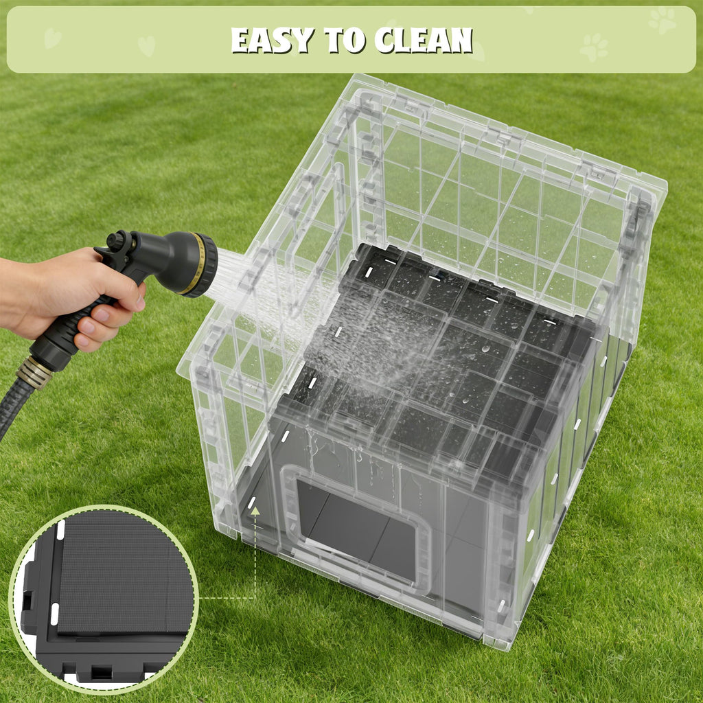 Weatherproof Outdoor Cat House with Air Holes Y179110
