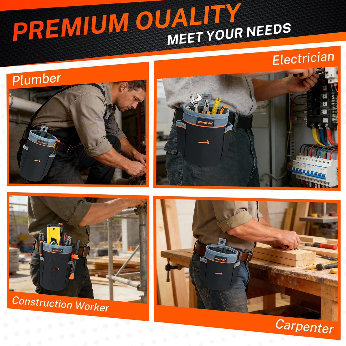 Tool Pouch Multi-Pack 2 Sizes 600D Nylon K2649