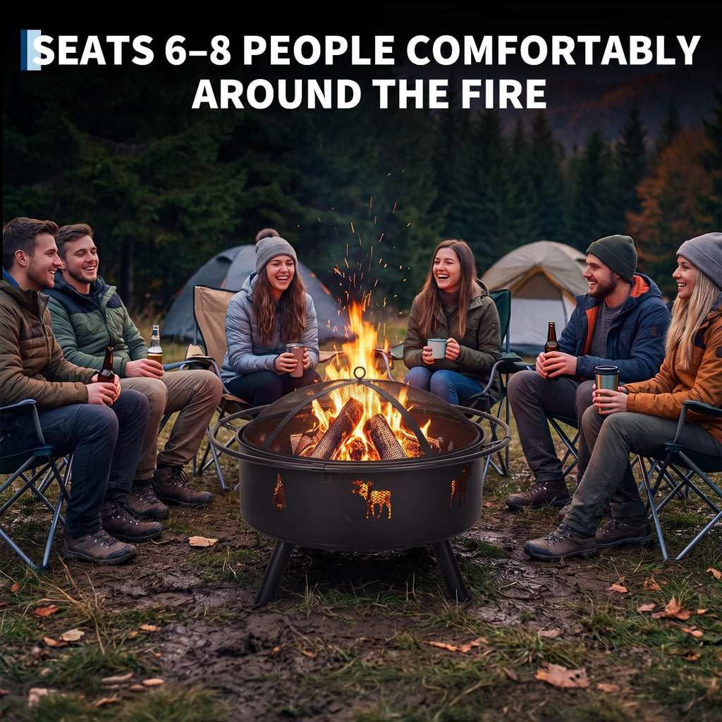 32" Round Wood Burning Fire Pit O592203