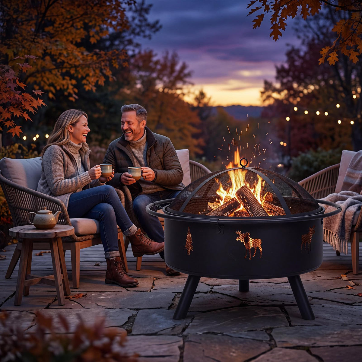 32" Round Wood Burning Fire Pit O592203