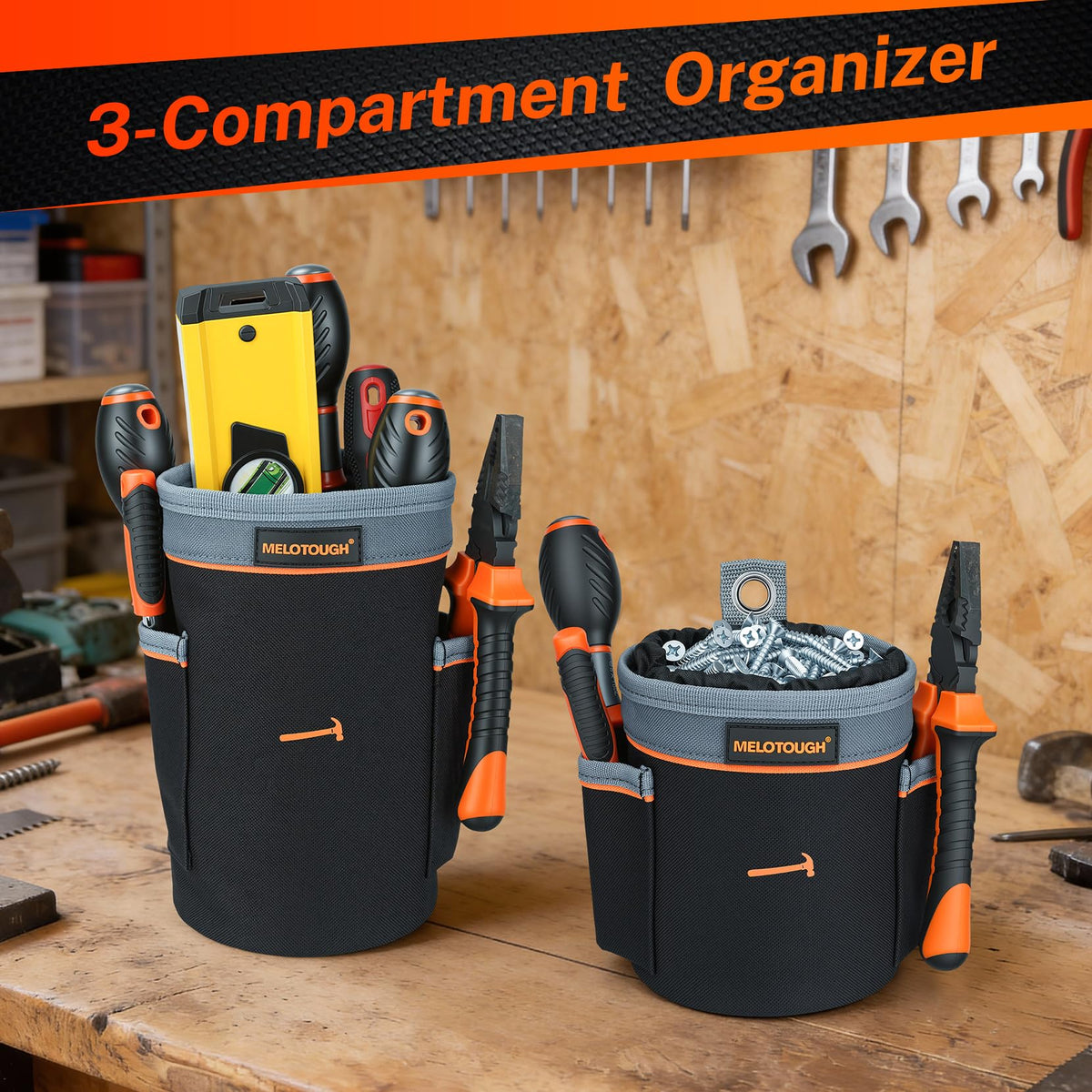Tool Pouch Multi-Pack 2 Sizes 600D Nylon K2649