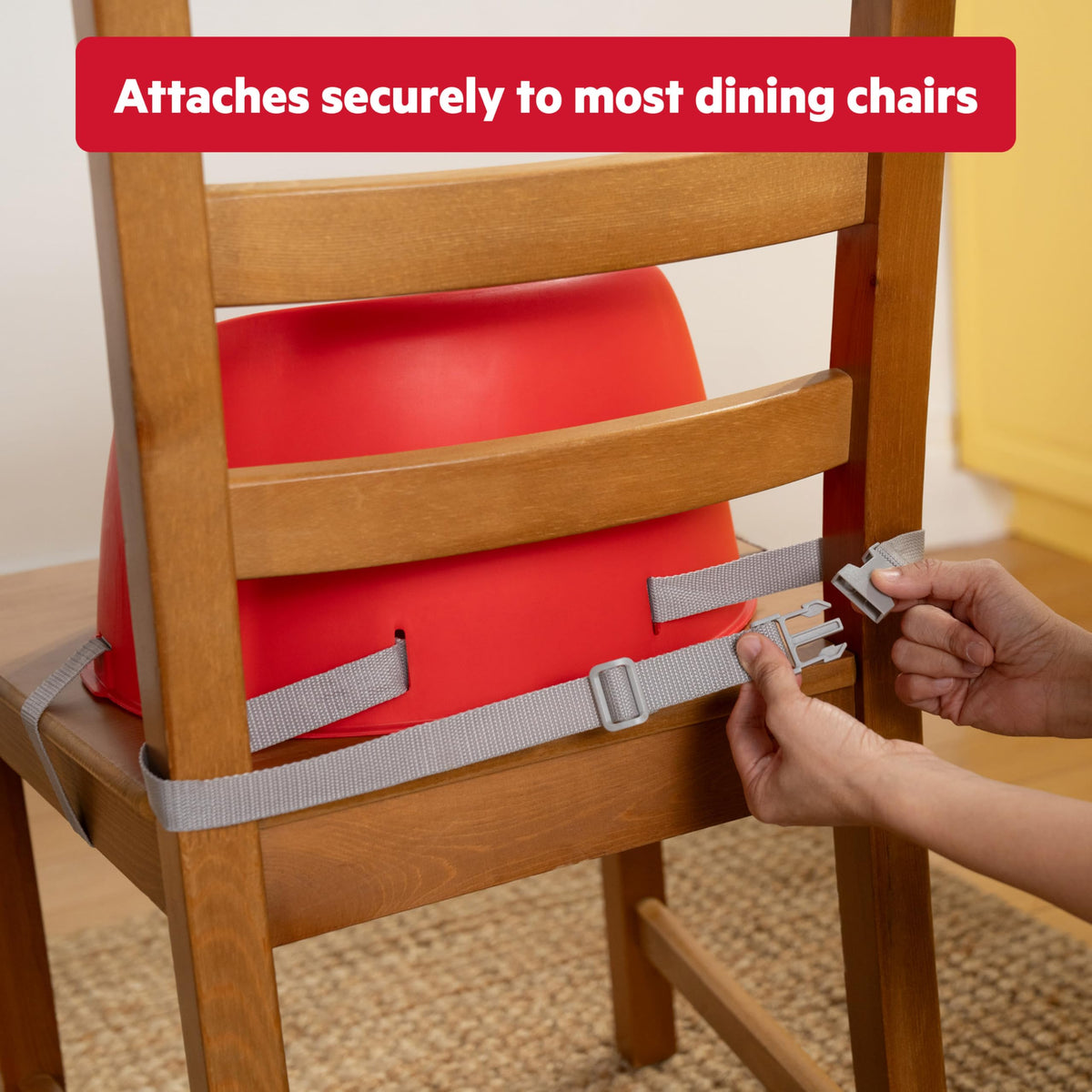Easy-Clean Baby Booster Feeding Chair with 3-Point Harness P8360