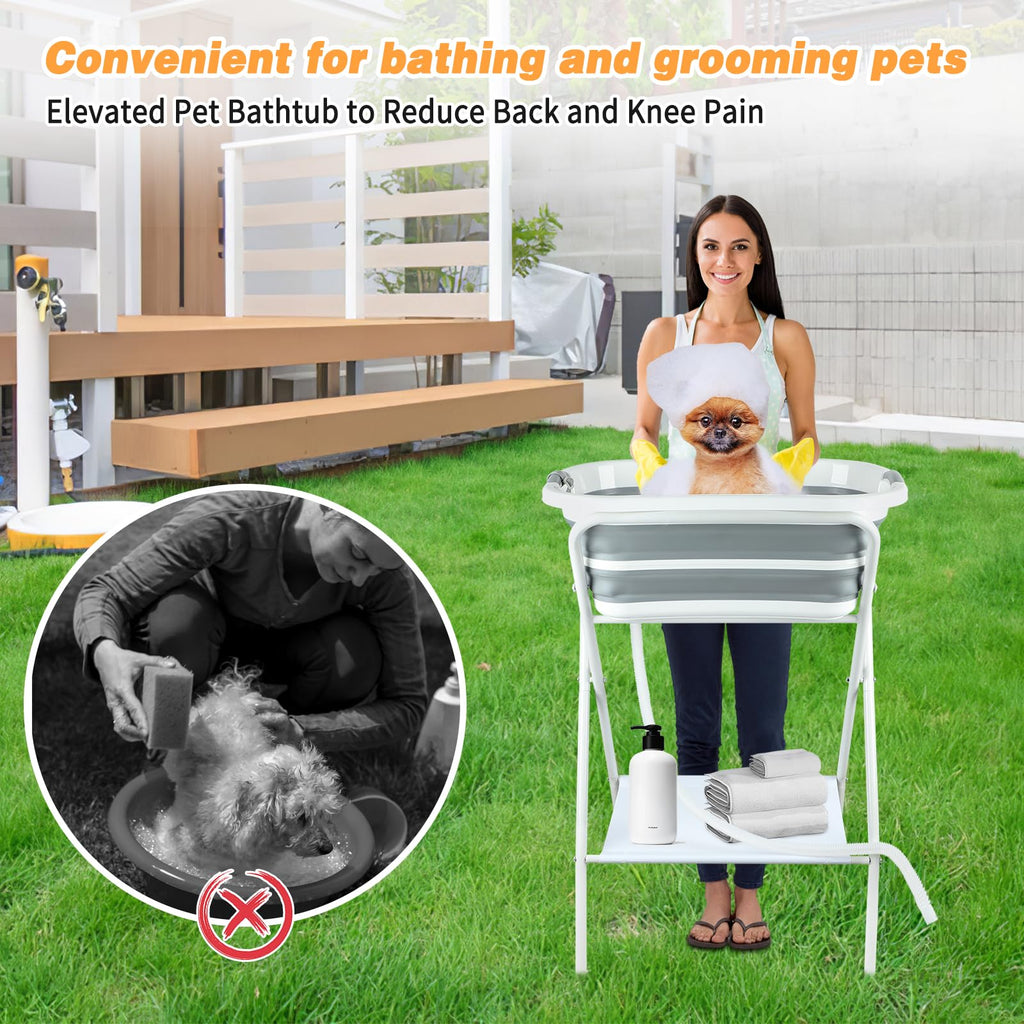 Portable Collapsible Dog Bathtub H4817