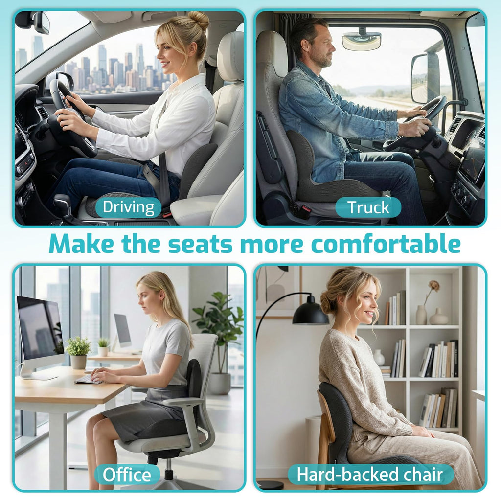 Ergonomic Seat Cushion & Lumbar Support Pillow S811009