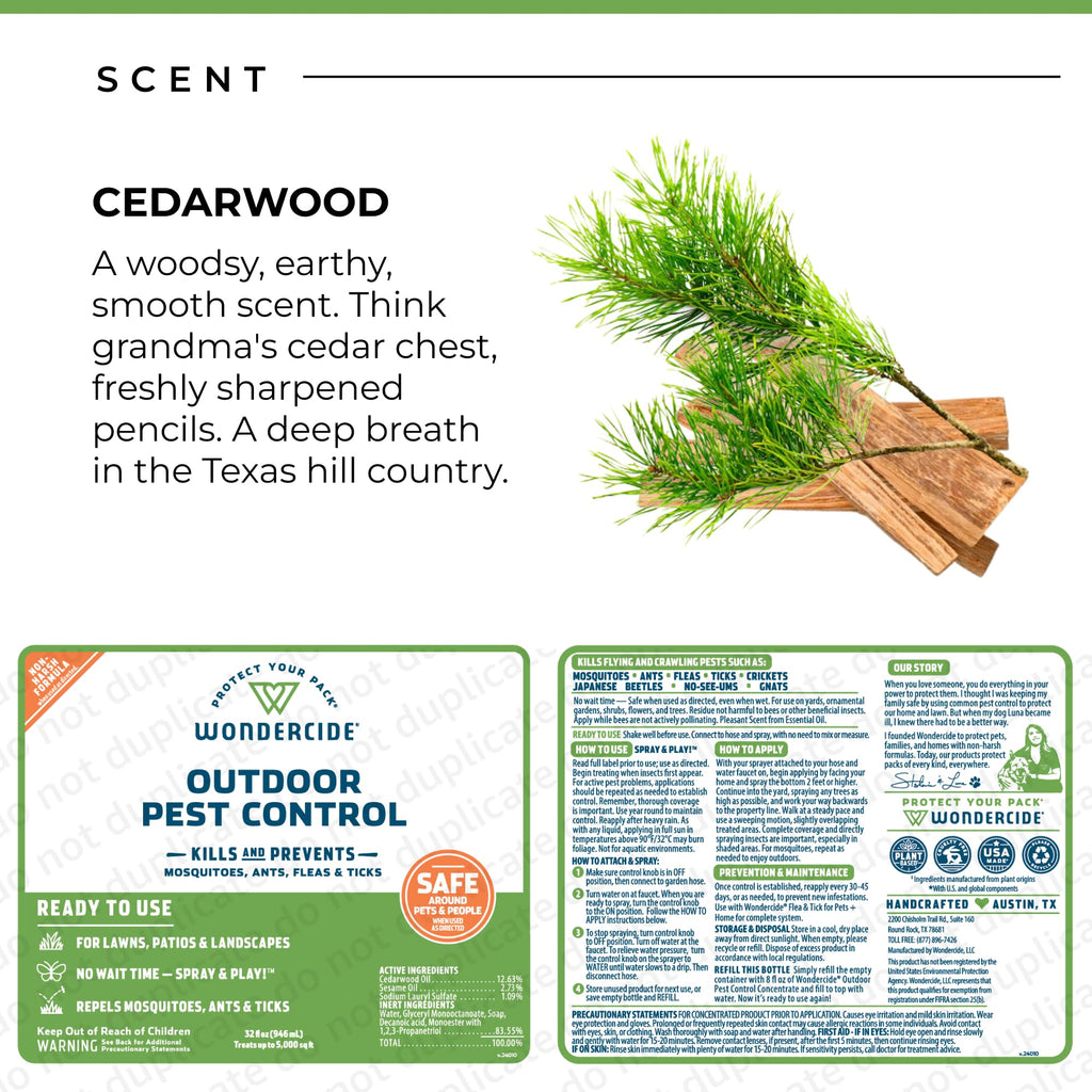 Outdoor Pest Control Spray with Essential Oils 32 oz K823880