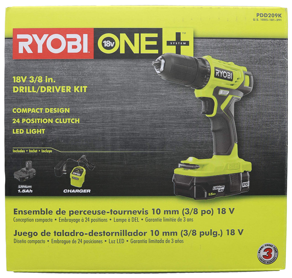 18-Volt Cordless 3/8 in. Drill/Driver Kit with Battery and Charger B814