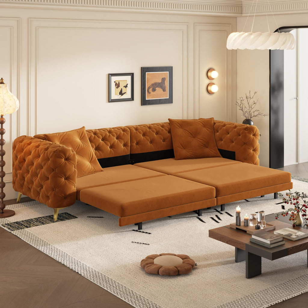 Convertible Sleeper Sofa with Ottoman G72208
