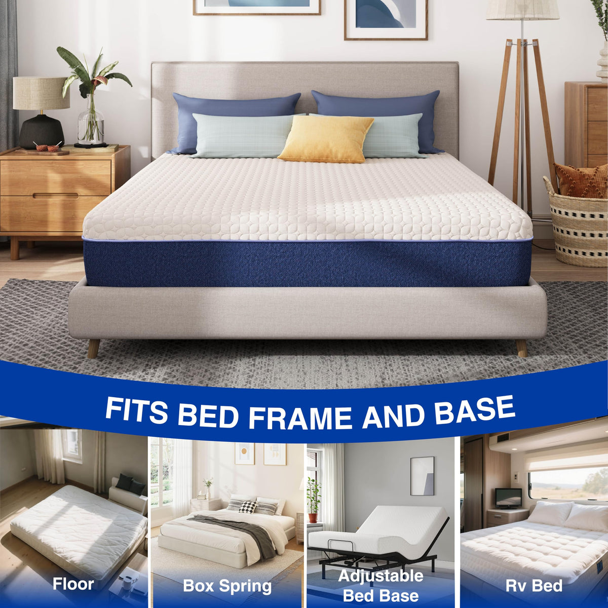 6 Inch Twin Size Gel Memory Foam Mattress Q8597