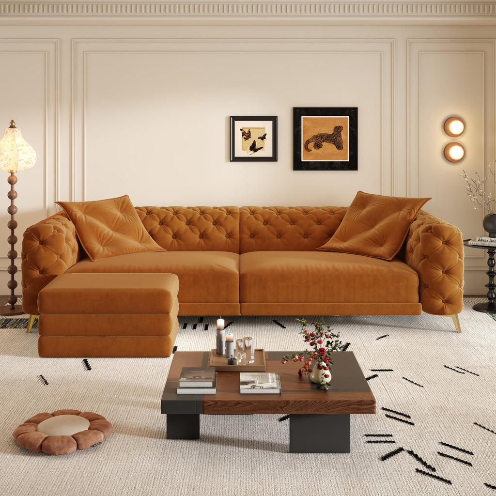 Convertible Sleeper Sofa with Ottoman G72208